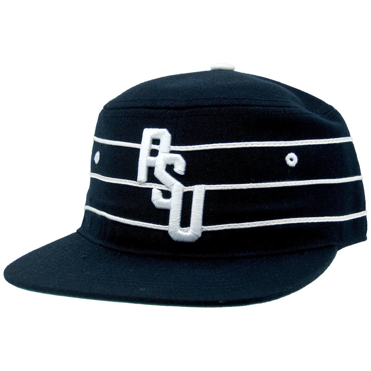 navy vintage pillbox hat with embroidered PSU